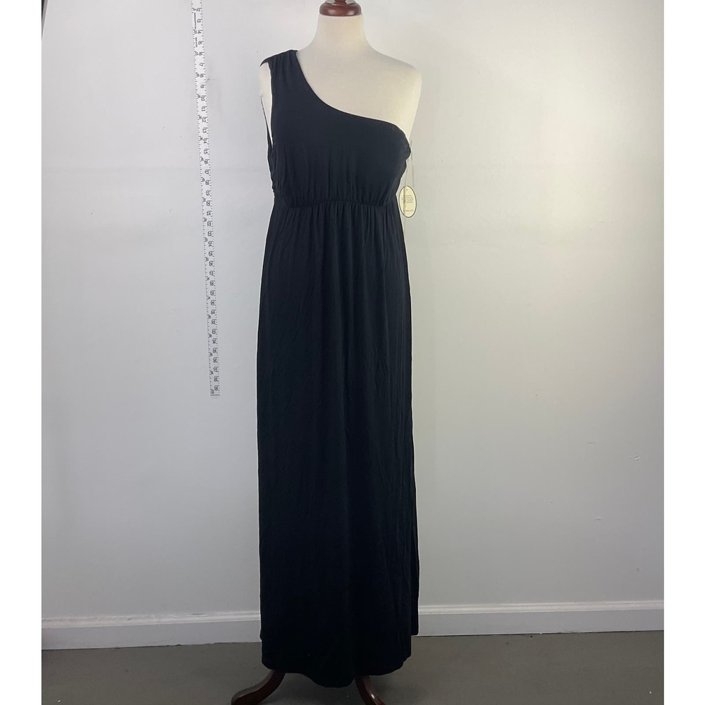 Soma Black One Shoulder Long Ball Gown Formal Dress Womens- XL